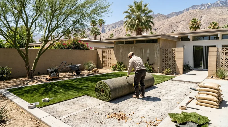 Residential Artificial Grass Installation Palm Desert